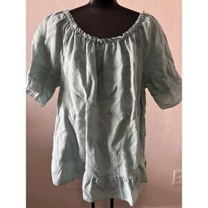 Terzo Millenio Linen Top Womens Size Large New